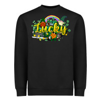 Black lucky gnomes truck St. Patrick's Heavyweight Sweatshirt - HowdyJamesFarm
