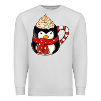 Dove Grey coffee cups animal Premium Sweatshirt - CowhideDigitalArt