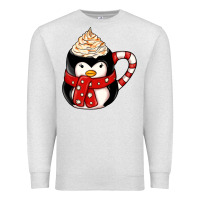 Oatmeal Heather coffee cups animal Premium Sweatshirt - CowhideDigitalArt