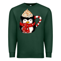 Sports Green coffee cups animal Premium Sweatshirt - CowhideDigitalArt