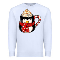 White coffee cups animal Premium Sweatshirt - CowhideDigitalArt