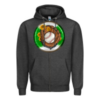 Charcoal Heather baseball with sunflower round earrings Zipper Hoodie - BundleAndBundleShop