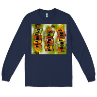 Navy flannels hayrides pumpkins bonfires fall Long Sleeve Tee - TumblerDesignByShophia