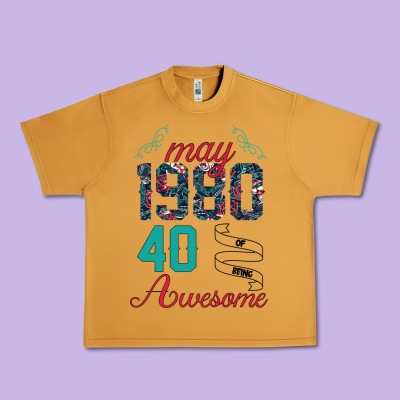 Made In May 1980 40 Years Of Being Awesome Urban Heavy Tee Designed By Bettercallsaul
