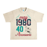 Sandshell Made In May 1980 40 Years Of Being Awesome Urban Heavy Tee - Bettercallsaul