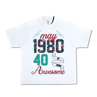 White Made In May 1980 40 Years Of Being Awesome Urban Heavy Tee - Bettercallsaul