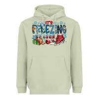 Matcha It's Freezing Season Heavyweight Hoodie - CowhideDigitalArt