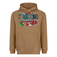 Toasted Coconut It's Freezing Season Heavyweight Hoodie - CowhideDigitalArt