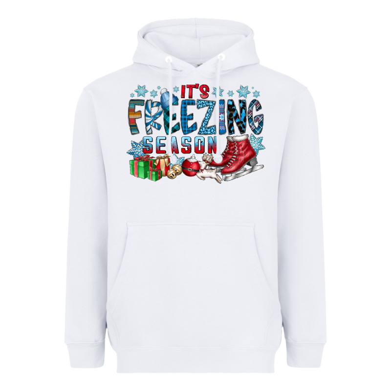 It's Freezing Season Heavyweight Hoodie by CowhideDigitalArt | Teevron