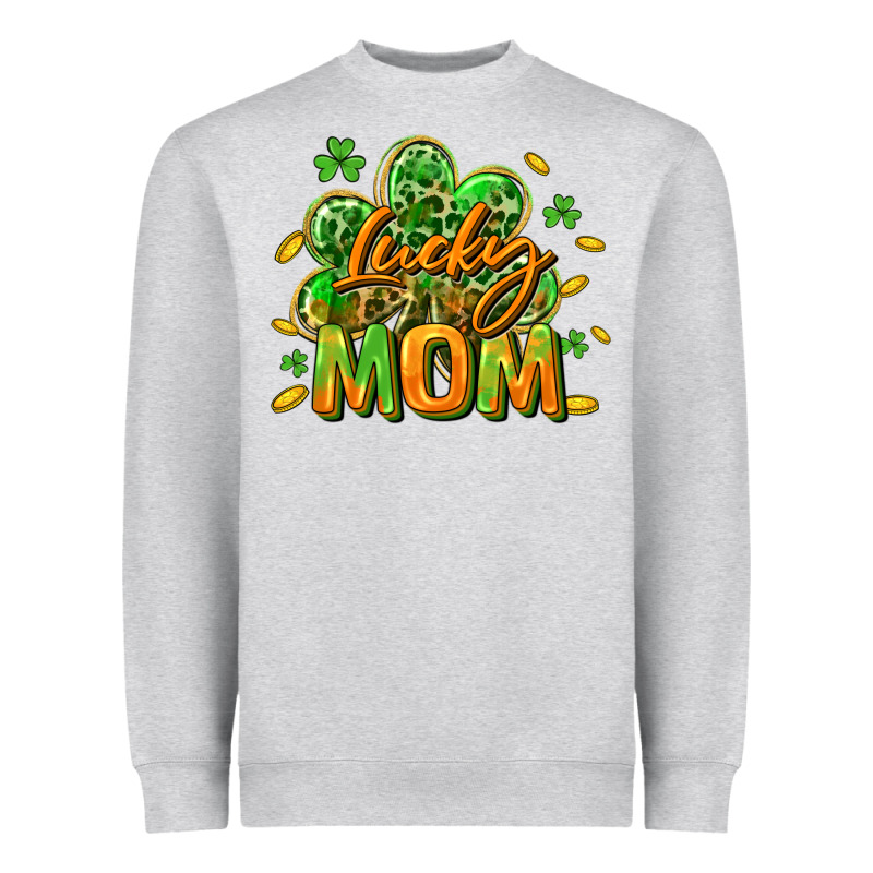 Lucky Mom  St. Patrick's Day Heavyweight Sweatshirt by CowGirlArtShop | Teevron