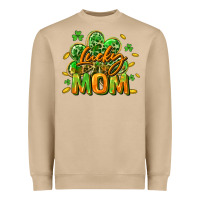 Mushroom Lucky Mom  St. Patrick's Day Heavyweight Sweatshirt - CowGirlArtShop