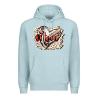Blue Mist baseball mom Premium Hoodie - FaDigitalArtStudio