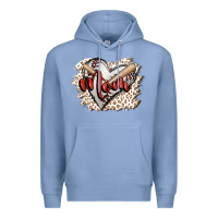 Colony Blue baseball mom Premium Hoodie - FaDigitalArtStudio