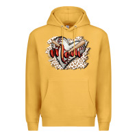 Mustard baseball mom Premium Hoodie - FaDigitalArtStudio