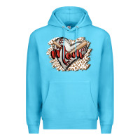 Ocean Blue baseball mom Premium Hoodie - FaDigitalArtStudio