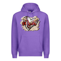 Purple baseball mom Premium Hoodie - FaDigitalArtStudio