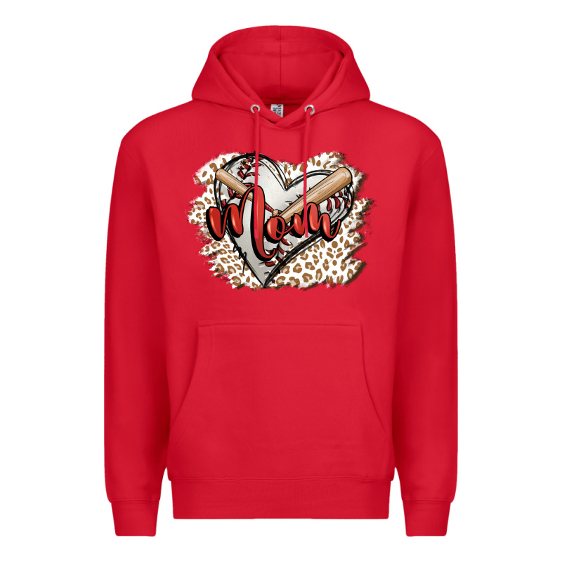 Baseball Mom Premium Hoodie by FaDigitalArtStudio | Teevron