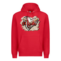 Red baseball mom Premium Hoodie - FaDigitalArtStudio
