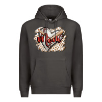 Smoke baseball mom Premium Hoodie - FaDigitalArtStudio