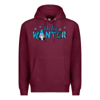 Burgundy hello winter gnomes Premium Hoodie - RanaPortraitStore