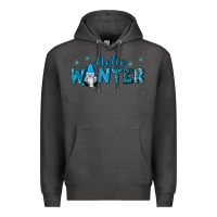 Charcoal Heather hello winter gnomes Premium Hoodie - RanaPortraitStore