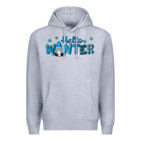 Heather Grey hello winter gnomes Premium Hoodie - RanaPortraitStore