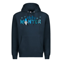 Navy hello winter gnomes Premium Hoodie - RanaPortraitStore