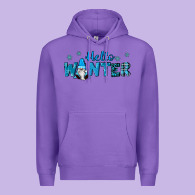 Hello Winter Gnomes Premium Hoodie Designed By Ranaportraitstore