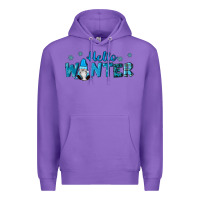Purple hello winter gnomes Premium Hoodie - RanaPortraitStore
