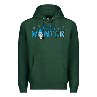Sports Green hello winter gnomes Premium Hoodie - RanaPortraitStore