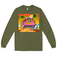 Army Green summer truck Long Sleeve Tee - TumblerDesignByShophia