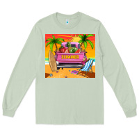 Matcha summer truck Long Sleeve Tee - TumblerDesignByShophia