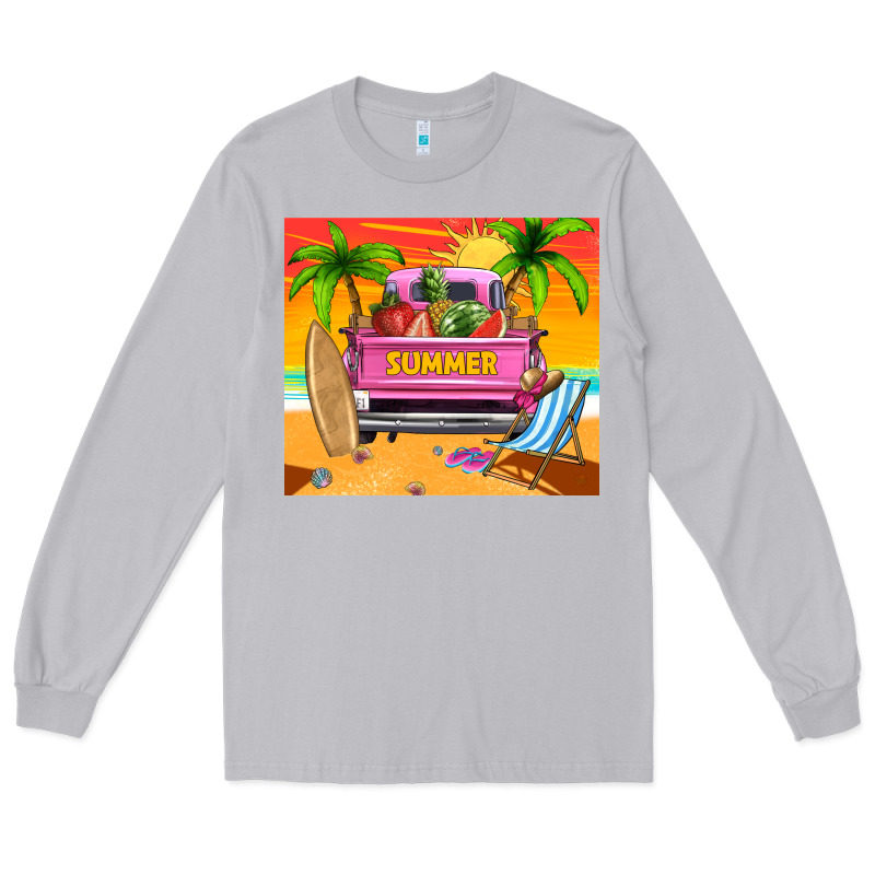 Summer Truck Long Sleeve Tee by TumblerDesignByShophia | Teevron