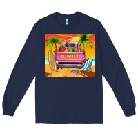 Navy summer truck Long Sleeve Tee - TumblerDesignByShophia
