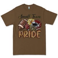 Cacao small town big pride maroon yellow Premium Tee - MaliasSmallBusiness