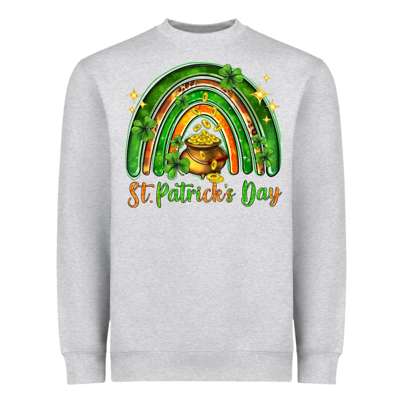 St. Patrick's Day Rainbow Heavyweight Sweatshirt by HowdyJamesFarm | Teevron