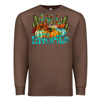 Chestnut fall pumpkin art Premium Sweatshirt - CowhideDigitalArt