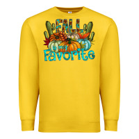 Lemon fall pumpkin art Premium Sweatshirt - CowhideDigitalArt