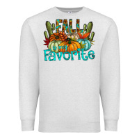Oatmeal Heather fall pumpkin art Premium Sweatshirt - CowhideDigitalArt