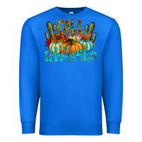 True Royal fall pumpkin art Premium Sweatshirt - CowhideDigitalArt