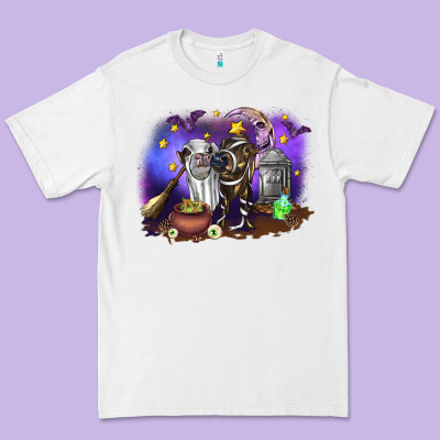 Cow Halloween Premium Tee Designed By Ranaportraitstore