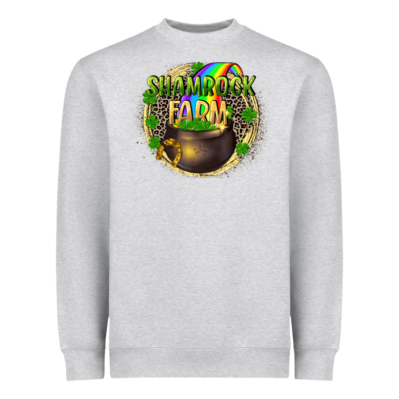 Shamrock Farm Heavyweight Sweatshirt by CowGirlArtShop | Teevron