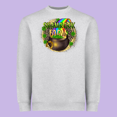 Shamrock Farm Heavyweight Sweatshirt Designed By Cowgirlartshop