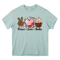 Arona peace love bake Heavy Core Tee - NancyCooperArtShop