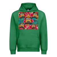 Emerald school bus leopard cowhide Urban Hoodie - Artiststas