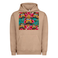 Pigment Burro school bus leopard cowhide Urban Hoodie - Artiststas