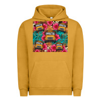 Pigment Peanut Butter school bus leopard cowhide Urban Hoodie - Artiststas