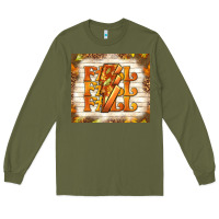 Army Green fall with lightning bolt Long Sleeve Tee - TumblerDesignByShophia