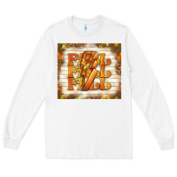 White fall with lightning bolt Long Sleeve Tee - TumblerDesignByShophia
