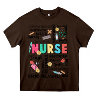 Chocolate Brown nurse word Heavy Core Tee - JahusDesignShop